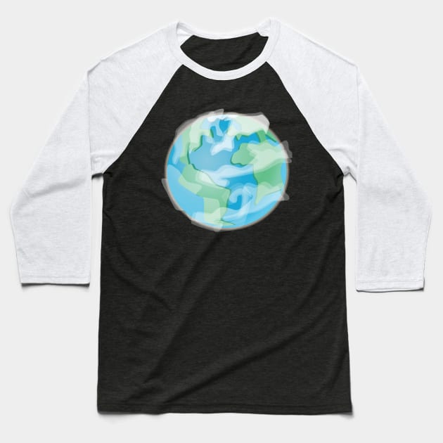 Earth save the planet Baseball T-Shirt by hossamahmed